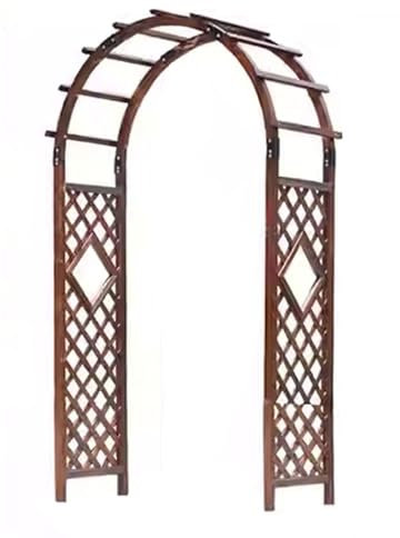 Traliccio In Legno, per Piante Rampicanti, Pergolato In Legno, Pergolato Decorativo, Arco Nuziale per Cerimonia, Arco Da Giardino, per Piante Rampicanti, Prato, Decorazione per Festival(160cm/63in)
