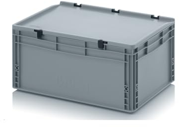 Totebox 54 Litre Euro Stacking Container With Lid Attached (Pack of 10)