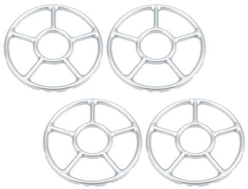 PRETYZOOM 4pièces Support De Cuisinière Gaz Anti-dérapant Inoxydable Pour Wok Et Poêles Rondes Anneaux Pour Table De Cuisson à Gaz Supports Compacts Et Portables