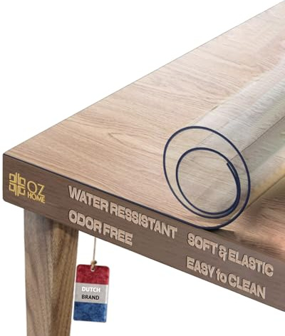 OZ HOME Copritavolo Trasparente PVC 1,7mm—100X240cm, Tovaglia Plastificata Rettangolare Trasparente — Cerata Tavolo Impermeabile/Antimacchia, Copri Tavolo Pvc Trasparentes Compatibile Con Gli Alimenti