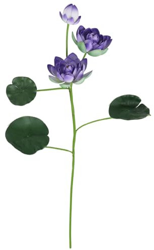 OSOLADY 1pc Simulation Lotus Blumenszene Schmücken Künstliche Lotus -Szene Requisite