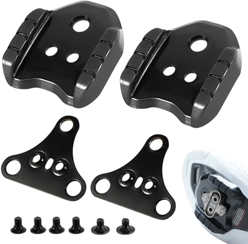 Mineup 2 Stücke Fahrrad Cleats, Fahrrad Schuhplatten, Fahrradpedaladapter, Schuhe Adapter Cleats, SPD Cleats Set, Fahrradschuhe Cleats für Radfahren Rennrad Cycling Cleats Pedalen