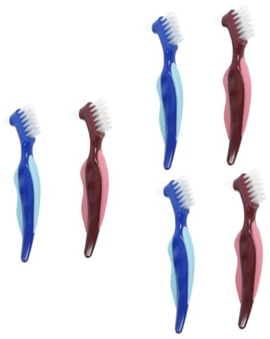 VALICLUD 3 ensembles Brosse De Nettoyage Pour Prothèses Dentaires Brosse À Dents Latérale Pour Prothèses Dentaires Poils Nettoyants Pour Adultes Brosses À Dents Doubles À 2 pièces * 3