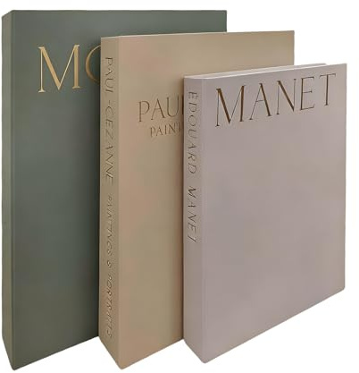 PRITOK 3 libri decorativi: decorazioni impilate, libro decorativo, contenitore decorativo con chiusura magnetica, display libri per decorazioni per la casa, libreria, ufficio (non pagine di carta)