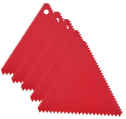 5 Pcs Adhesive Spreader Reusable Trowel for Polyester Resin Putty Applying Glue Triangle