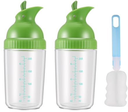 Povxlum - Mezclador para ensalada (200 ml, 200 ml, para envases de ensalada, botella con tapa, botella, aderezo para ensalada, sin para preparar aderezos