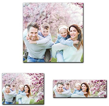 Bilderdepot24 Eigenes Bild auf Glas - Personalisierbar mit Ihrem Wunschmotiv - 30x30 - Glasbild - Mein Foto auf Glas - Kind - Familie - Haustier – Urlaub - Firmenlogo, Wunschbild auf Leinwand