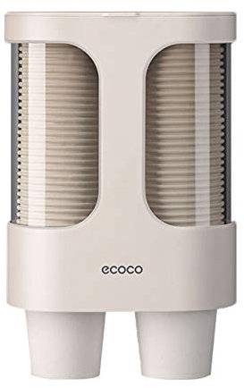 MHTECH Portabicchieri automatico, distributore di bicchieri di carta, 21x17x9 cm, Moderno e Funzionale