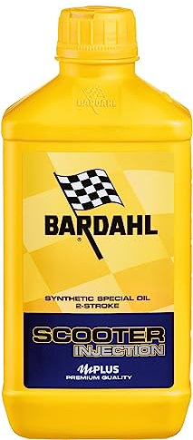 Bardahl 201041 - 3 x 1lt, Olio Sintetico 100%, Ideale per Scooter 2 Tempi, Massima Pulizia del Motore e Minore Fumosità allo Scarico