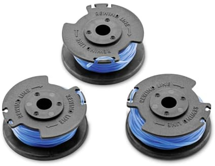 Kärcher 2.444-016.0 Fadenspulen im Dreierpack LTR 18 Battery Rasentrimmerspulen, blau