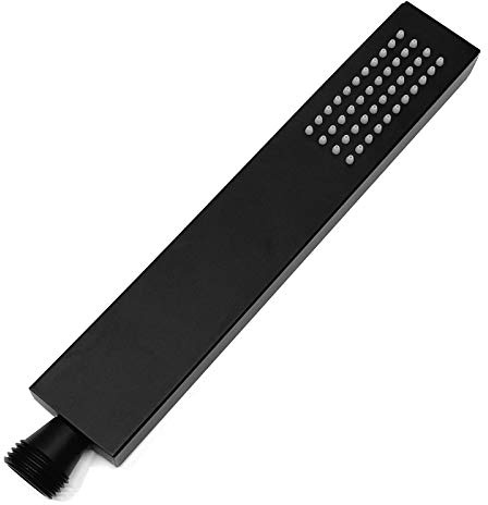 Handbrause Duschkopf Schwarz Duschbrause Brausekopf Messing Kopfbrause mit Antikalknoppen