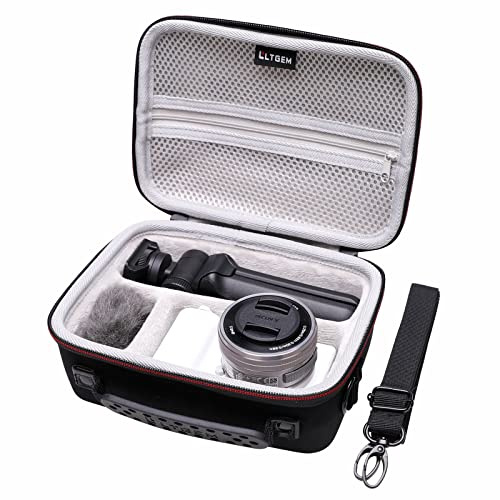 LTGEM Étui Rigide pour Appareil Photo Sony Alpha ZV-E10 Compatible avec trépied et Microphone Vlogger