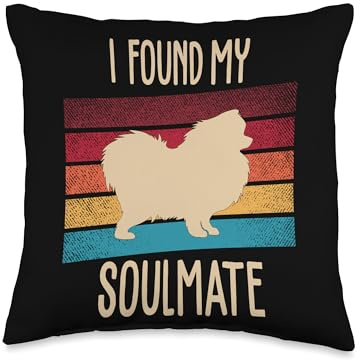 Pomeranian Pom-Dog Throw Pillow