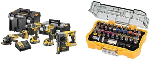 Dewalt DCK422P3T-QW DCK422P3T-QW-KIT XR 18V = DCD796 Taladro Percutor & 32-tlg. Schrauberbit-Set