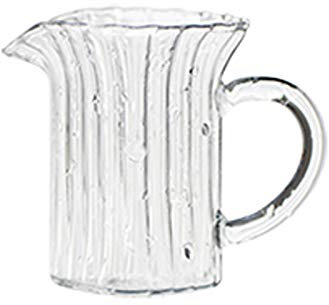 Gravy boat Bell-Shaped Coffee Milk Creamer Pitcher Serving Pitcher Sauce Pitcher Coffee Set Kit Milk Jug with Handle Glass 120/160/260/360ml Salad dressing gravy boat (Size : Grey)