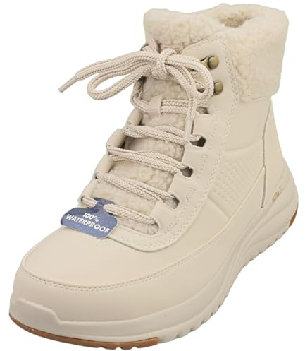 Skechers Botas de invierno para mujer, beige, 37 EU