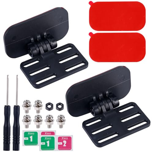 2pcs Rear Camera Holder Set, Adhesive Dash Cam Holder Backup Camera Mount Reverse Camera Holder Rear View Camera Bracket with Screws Screwdrivers, Easy to Install
