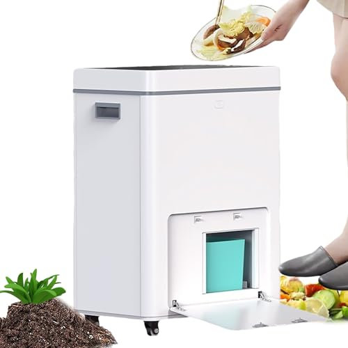20L Max Electric Kitchen Composter,Smart Waste Compost Caddy for Kitchen, 300W APP Control, Automatic Food Waste Cycler Composting, Food Waste Disposal Machine for Commercial