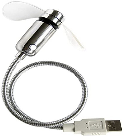 Artibetter 1pièce Ventilateur Usb Mini Avec Affichage Led De Heure Flexible Et Rechargeable Pour Ordinateurs Portables Et Bureaux