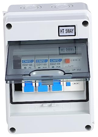 QUMIIRITY Disjoncteur Étanche Voies Avec Protection Les Fuites Pour Usage Résidentiel Et Industriel Disjoncteur Compact Résistant Aux Chocs Et Anti-feu