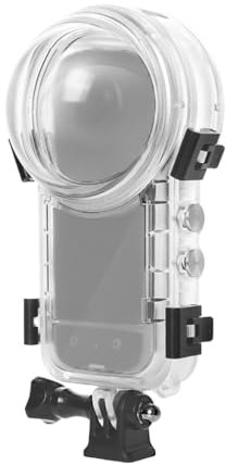 NovelGoal Custodia subacquea invisibile impermeabile da 50 m, compatibile con action camera X4, guscio protettivo subacqueo, custodia per fotocamera con accessori per adattatore di montaggio (tipo 1)