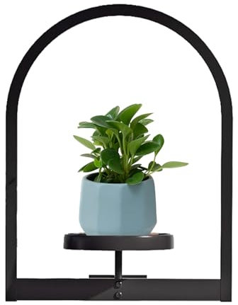 Mimoqk Plant Wall Mount, Flower Pot Shelves, Wall Mounted Planter, Thick Sturdy Design, Space Saving Feature, Excellent for Living Room, Balcony, Garden Decoration, Indoor Outdoor Use