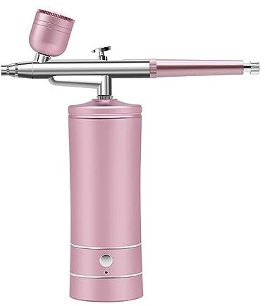 Pistola a Spruzzo, Aerografo wireless portatile ricaricabile con pistola a spruzzo a compressore for la vernice for torte artigianali for tatuaggi su unghie, bellezza del viso per auto e casa fai da t