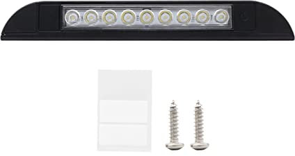 Accessori per Camper, da Esterna per rimorchio, da da Tenda a LED da 12-28 V per Interni di roulotte e Camper, Attrezzatura da Campeggio Esterna (18 LED Bianchi) (18 LED Neri)