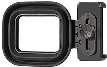 TONHOKJ Anti-Reflection Phone Lens Hood with Cold Shoe Mount & Bubble Level - Eliminate Window Glass Glare for Night Photography, Compatible with iPhone 16 15 14 Pro Max, Samsung, Android (ZGZ-005)