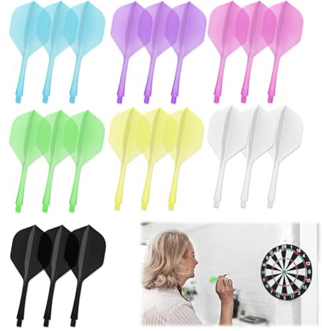 Pennle 21 PCS Integrated Dart Shaft and Flights