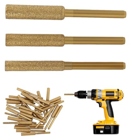 30 Piezas 4mm, 4.8mm, 5.5mm Afilador de Cadena de Motosierra de Diamante, Punta de Amolar para Afilador de Cadena Motosierra, Herramienta de Afilado Eficiente para Diferentes Tipos de Cadenas