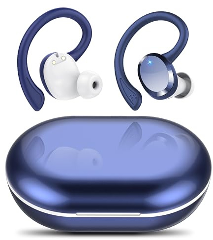 Auriculare Inalámbricos Deportivos, 2026 Nueva Auriculares Bluetooth 5.4 con HD Mic, 54H Cascos Inalambricos Bluetooth con Pantalla LED, IP7 Impermeable, Cancelacion Ruido ENC Auriculares Running