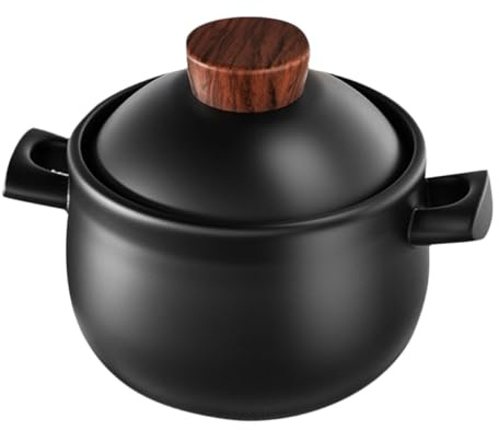 HOMOBABE Olla Para Cocina Doméstica Resistente Altas Temperaturas Para Guisos y Sopas Olla Para Gas Con Diseño Antiadherente Fácil De Limpiar y Gran Capacidad