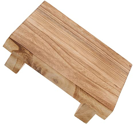 LOLIPPYY Holzsockel aus Massivem Holz als Dekorativer Holz Setzstufen Hocker Leicht zu Bewegen für Home Decor und Tischdeko Holzdisplay