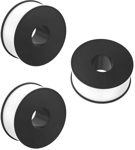Qrity 3 Rotoli di Nastro in PTFE, 15mm x 6m Nastro Sigillante Teflon, Evitare Perdite D'acqua, per Riparare Tubi, Rubinetti, Valvole Radiatore