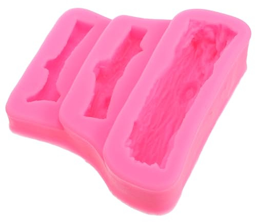 Homoyoyo Moule à Fondant Tronc D’arbre Silicone Rose 15 Cm Moule Pâtisserie Alimentaire Démoulage Facile Décoration Gâteaux Bricolage Fête