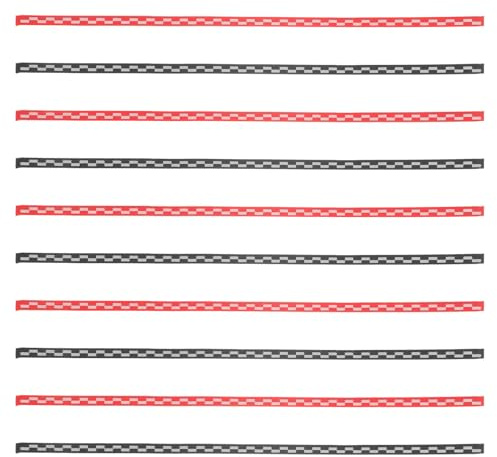 Cabilock Protector de Raqueta para Tenis de Mesa Cinta Lateral Adhesiva de Esponja Anticolisión Set 10 Piezas 5 Rojo 5 Negro Accesorio Portátil para Proteger Bordes de Palas