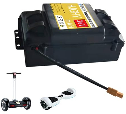HJGHY 36v,6.4Ah, Batteria al Litio per Hoverboard da 36 V, 2 Ah, 2,4 Ah, 4,4 Ah, 5,2 Ah, Batteria di Ricambio agli ioni di Litio per Hoverboard, Monopattino Elettrico, balanceboard, Motore