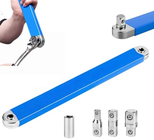 Générique Clé à Rallonge Universelle avec Déport, Outil pour Espaces Restreints, Accès Facile aux Écrous et Boulons, Idéal Garage, Atelier et Réparation Automobile