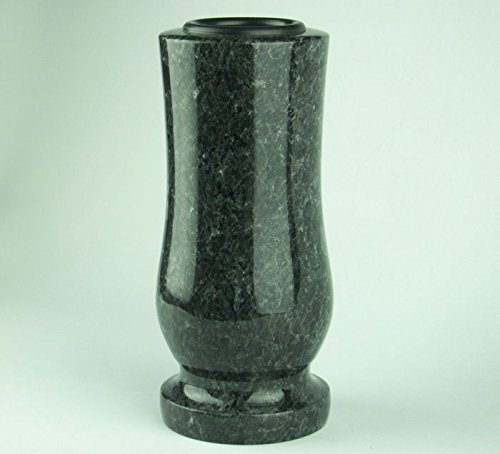 designgrab Vase funéraire en granit labrador Blue Pearl BP - Taille moyenne