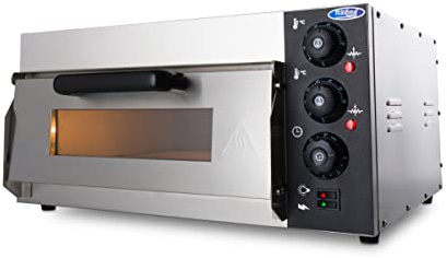 Pizzaofen für 1 Pizza Ø 40 cm – kompakt – geeignet für Pizza, Brot, Kuchen – leicht zu bewegen – Pizzaofen bis 350 °C