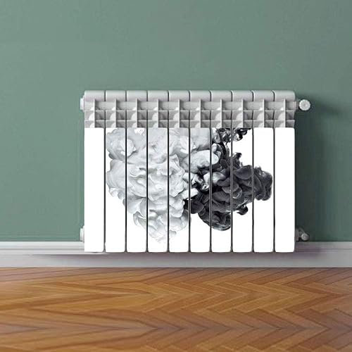 Termosifone COLORS IN WATER BLACK - WHITE Rivestimento Adesivo Laminato Stickers Termosifone Wrapping Interior Design