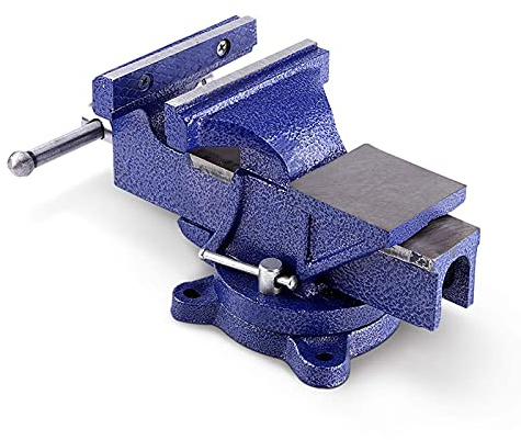 Table Top Vice Engineers Vice 5 Inch, Workshop Vice Bench Vice Table Mounted Vice for Workshop Processing Metal Processing Mechanical Maintenance Manual Modeling 45# Steel