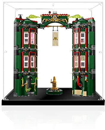 icuanuty Acryl Vitrine für lego 76403 Harry Potter Zaubereiministerium, Staubdichte Vitrine für Modelle Sammlerstücke, Size:25x25x36cm (Nur Vitrine)