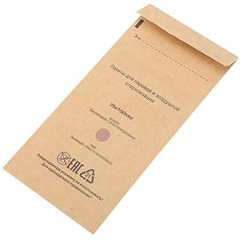 Sterilisationsbeutel, Selbstdichtend, Einweg, Sterilisatorbeutel, Sterilisationsbeutel für die Schönheit der Mundhöhle, 75 x 150 mm