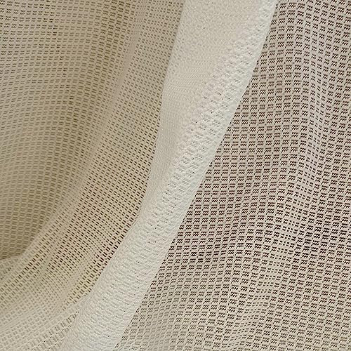Ayoiow Verdunkelungsvorhang Zum Einhängen, Vorhänge Weiss Schlaufen 107X160CM Ür Maximale Verdunkelungsvorhang In Wohnräumen Schlafzimmern Büros Durchbrochener Spitzenjacquard