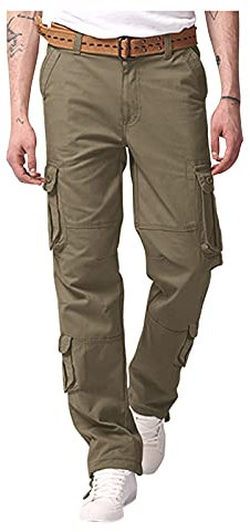 Prime Deals of The Day Today Only Herren Hose Jogger Chino Gerade lockere Herrenhosen lässige Outdoor-Overalls Multi-Pheraus Color solide Herrenhose