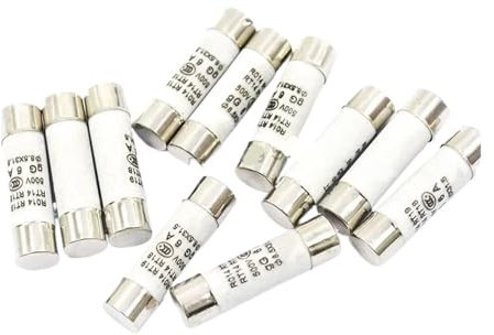 AIRUIXI Keramik-Sicherung 5 Teile/los 8.5 * 31,5mm flink Keramik sicherung 380V 500MA 1A 2A 3A 4A 5A 6A 8A 10A 16A 20A 25A 32A Keramik Rohr sicherung 8.5 × 31,5mm(25A)
