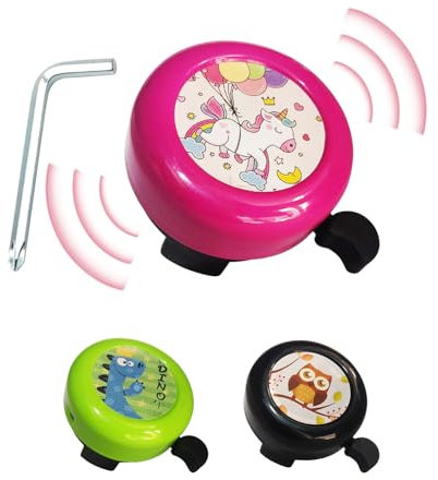 Campanello Bici Bambino, Campanello Bicicletta Per Bicicletta Per Ragazzi/Ragazze, Campanello Bici Unicorno Rosa, Mini Campanello per Bicicletta, Suono Forte, Per La Maggior Parte Delle Biciclette