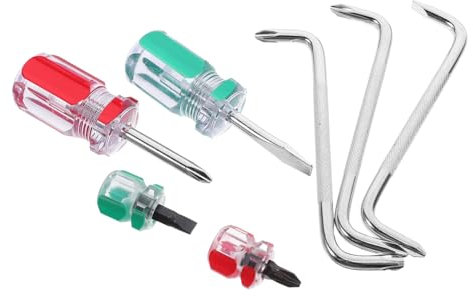 Artibetter Jeu De Tournevis Incluant Tournevis Coudé à Tête Plate Cruciforme Petite Pointe Adapté Pour Vis Espaces Restreints